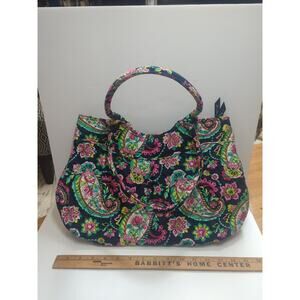 Vera Bradley Pleated Shoulder Bag - Petal Paisley - RETIRED, HTF.
